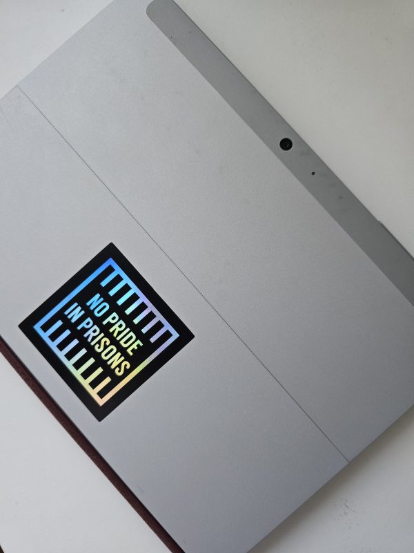 No Pride in Prisons holographic stickers - Image 3